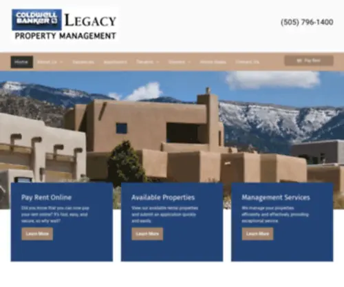 Cblegacypropertymanagement.com(Coldwell Banker Legacy) Screenshot