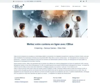 Cblue.be(Votre partenaire pour la diffusion de vos contenus) Screenshot