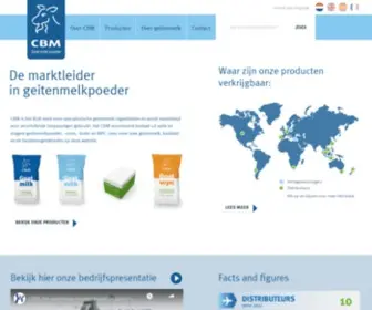 CBM-Products.com(B2B Hoogwaardige Geitenmelkproducten van Nederlandse geitenmelk) Screenshot