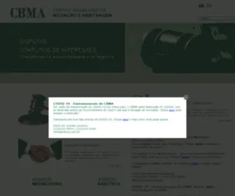Cbma.com.br(Centro Brasileiro de Mediação e Arbitragem) Screenshot