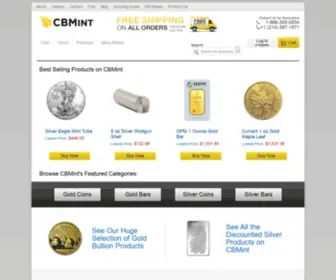 Cbmint.com(Buy Gold & Silver Bullion Online) Screenshot