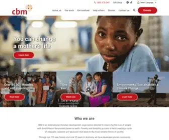 CBM.org.au(CBM Australia Christian Charity) Screenshot