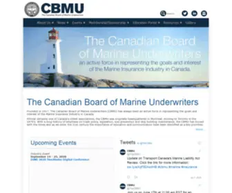 Cbmu.com(The Canadian Board of Marine Underwriters) Screenshot