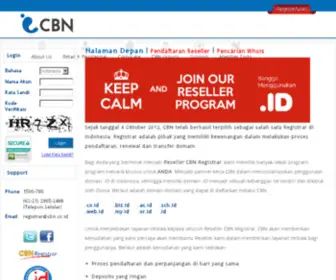 CBN-Registrar.co.id(Portal Home) Screenshot