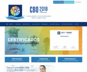 Cbo2018.com.br(62º) Screenshot