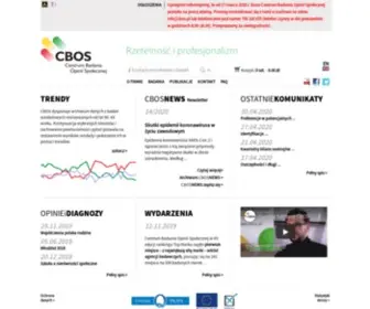 Cbos.pl(Strona główna) Screenshot