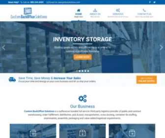 Cbosolutions.com(Custom BackOffice Solutions) Screenshot
