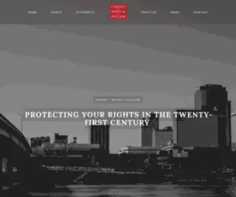 CBplaw.com(Carney Bates & Pulliam PLLC) Screenshot