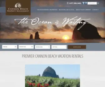 CBPM.com(Cannon Beach Vacation Rentals) Screenshot