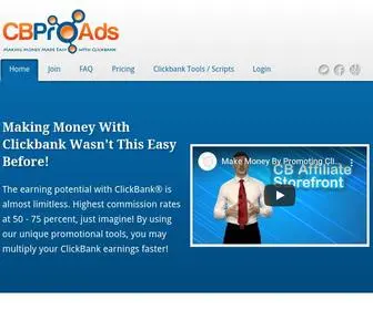 CBproads.com(Make Money With Clickbank Affiliate Tools) Screenshot