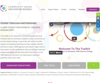 CBPrtoolkit.org(Community Based Participatory Research Toolkit) Screenshot