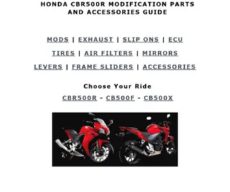 CBR500.net(Honda CBR 500 Parts) Screenshot