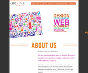 Cbrainz.com(Website Design) Screenshot