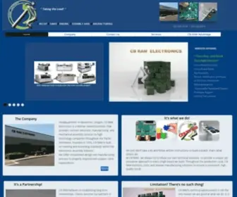 Cbram.com(Contract Electronic Manufacturing Mechanical Assembly) Screenshot