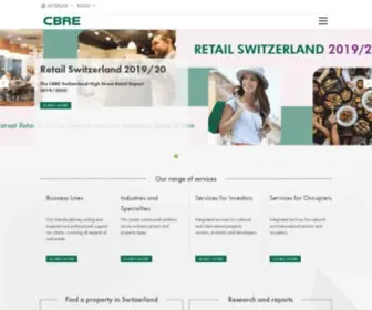 Cbre.ch(CBRE Switzerland) Screenshot