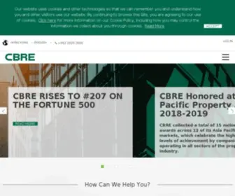 Cbre.com.hk(Commercial Real Estate) Screenshot