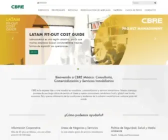 Cbre.com.mx(Bienvenido a CBRE México) Screenshot