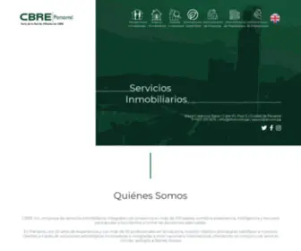 Cbre.com.pa(Panamá) Screenshot