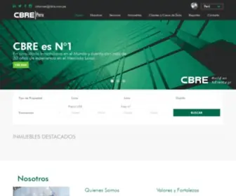 Cbre.com.pe(CBRE) Screenshot