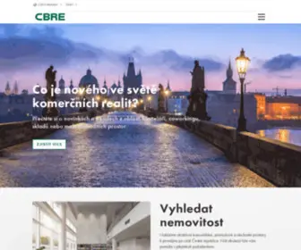 Cbre.cz(Společnost CBRE) Screenshot