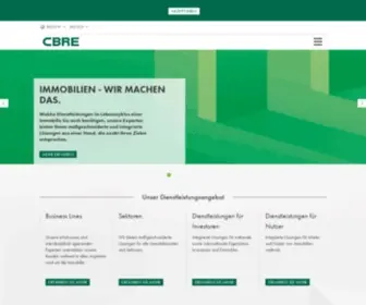 Cbre.de(CBRE Deutschland) Screenshot