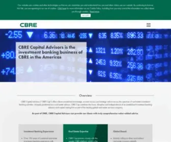 Cbrecap.com(CBRE Capital Advisors) Screenshot