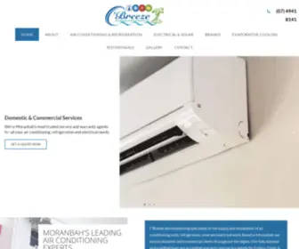 Cbreeze.com.au(Air Conditioning) Screenshot