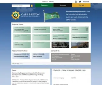 CBRM.ns.ca(Cape Breton Regional Municipality) Screenshot