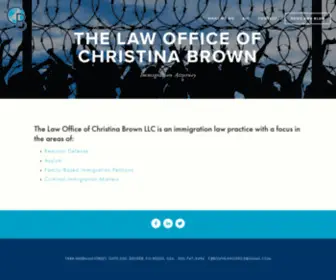 Cbrownlawoffice.com(The Law Office of Christina Brown LLC) Screenshot