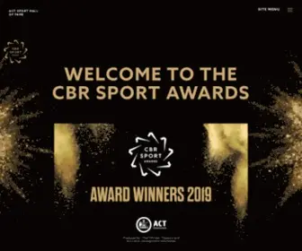 CBRsportawards.com.au(Canberra's official and premier sporting awards) Screenshot