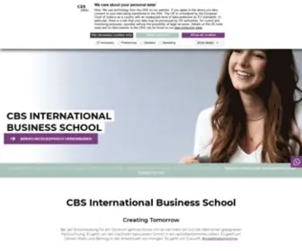 CBS.de(Management Studium in Deutschland) Screenshot