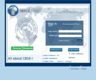 Cbse-International.com(CBSE-I Portal) Screenshot