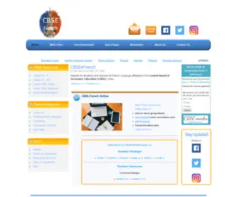 Cbsefrench.com(Helpsite for CBSE students with French as Second Language in grades IX) Screenshot