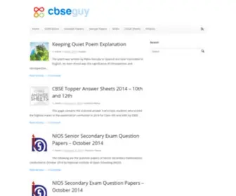 Cbseguy.com(CBSE Guy) Screenshot