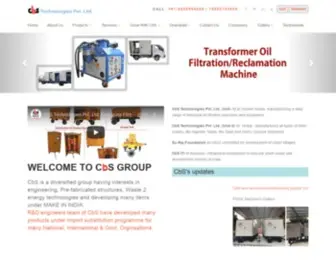 Cbsenergy.com(Oil Filtration Machine) Screenshot