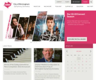 Cbso.co.uk(City of Birmingham Symphony Orchestra) Screenshot
