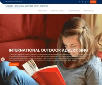 Cbsoutdoor.co.uk(OOH Bus and Tube advertising) Screenshot