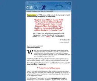 CBSPY.com(Clickbank Affiliate Program) Screenshot
