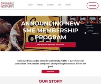 CBSR.ca(CBSR – Home) Screenshot