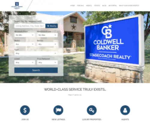 CBstagecoach.com(Bandera Real Estate) Screenshot