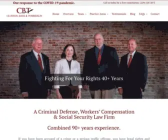 CBT-Law.com(Closson, Bass & Tomberlin) Screenshot