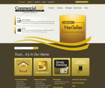 CBTcnet.com(Commercial Bank & Trust Company) Screenshot