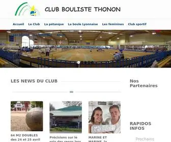 CBthonon.fr(Club Bouliste Thonon) Screenshot