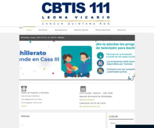 Cbtis111.edu.mx(CBTIS 111 Leona Vicario) Screenshot