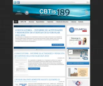 Cbtis189.edu.mx(CBTis 189) Screenshot