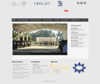 Cbtis213.edu.mx(Página Oficial) Screenshot