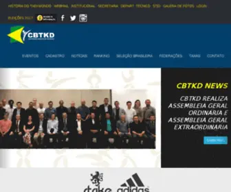 CBTKD.org.br(Conf. Brasileira de Taekwondo) Screenshot