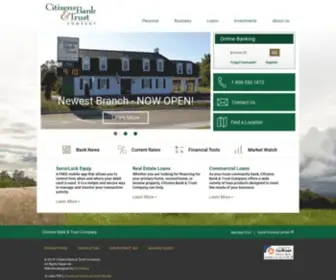 CBtva.com(Home page for Citizens Bank and Trust) Screenshot