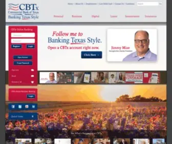 CBtxonline.com(Commercial Bank Of Texas Na) Screenshot