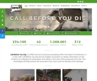 CBYD.com(Call Before You Dig Connecticut) Screenshot